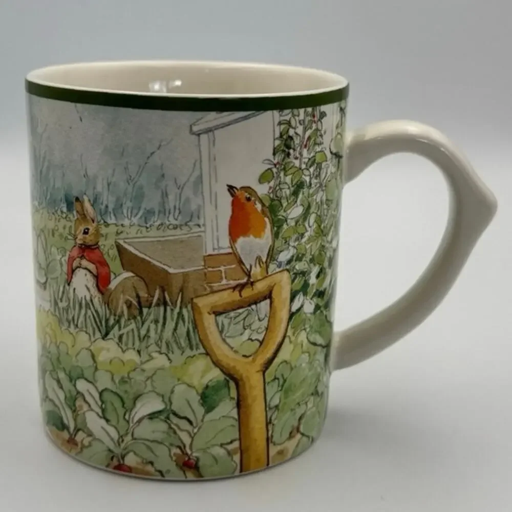 Williams Sonoma Peter Rabbit Mug Beatrix Potter Ceramic Coffee Cup Robin Spade